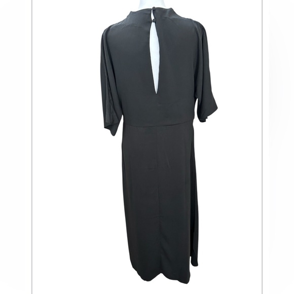ASOS Design Black Cowl Neck Wrap Tie Maxi Dress Size 8 Elegant Evening Sexy - Picture 7 of 13